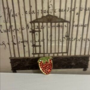 Strawberry Crystal Pin